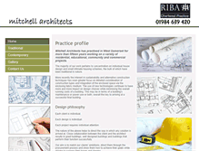 Tablet Screenshot of mitchell-architects.co.uk